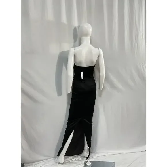 Sau Lee 'Esther' Black Acetate Gown Size 2 - NWT - Picture 3 of 5